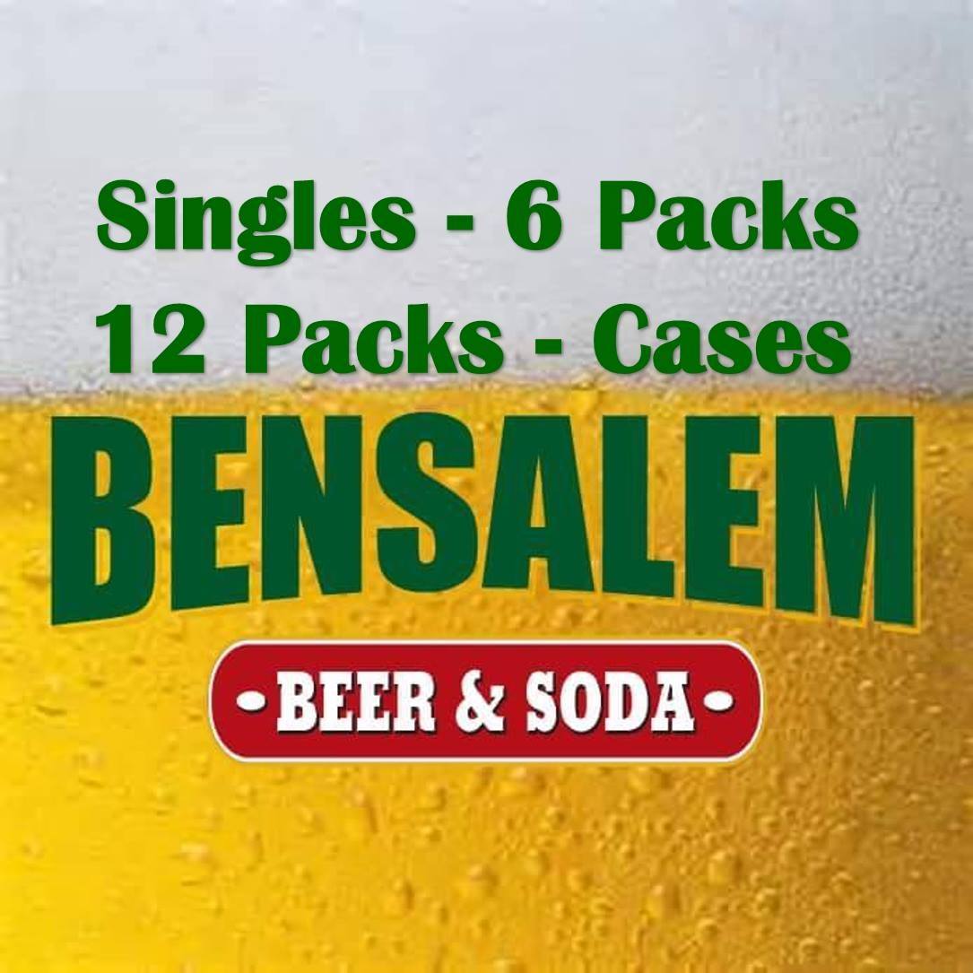 Benjamin beer & soda single 6 packs 12 cases.